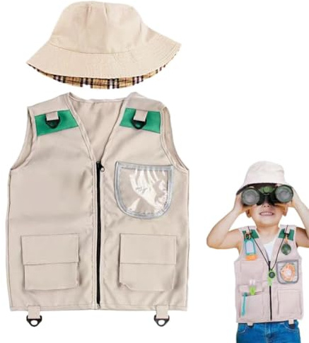 Explorer Suit for Kids | Explorer's Costume with Hat | Exploration Nature