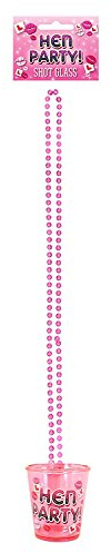 18 x Hen Party Pink Shot Glasses - Hen Night Party Supplies