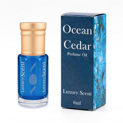 Olio profumato al cedro dell'Oceano, olio profumato per il corpo, 6 ml, fragranza floreale araba, unisex, qualità premium LUXURY SCENT