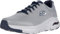 Skechers Arch FIT, Zapatillas Hombre, Gray Textile Synthetic Azul Marino Trim, 42 EU