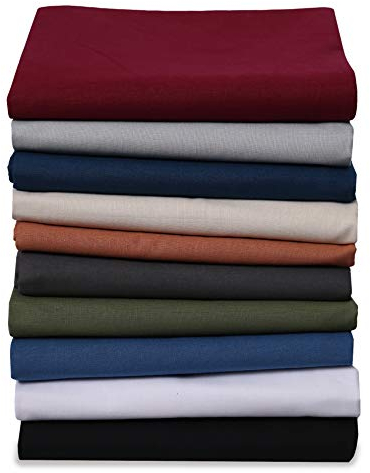 Renforce Bettlaken Haustuch aus 100% Baumwolle ohne Gummizug, Farbe: Anthrazit-Grau, Größe: 150 x 250 cm