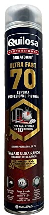Quilosa Espuma de aislamiento UltraFast 70 de alto rendimiento, 70 litros/bomba, Blanco