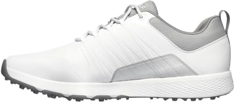 Skechers Botas de Golf Elite 4 para Hombre, Blanco Gris, 44 EU