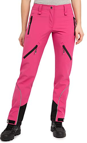 Rock Creek Softshellhose Damen Outdoor Wanderhose D-444 | Wasserabweisende Funktionshose für Frauen, Trekkingbekleidung für Wandern, Camping, Freizeit und wechselhaftes Wetter