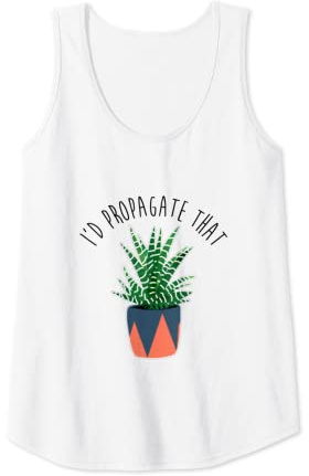 Womens I'd Propagate That Succulents Zebra Plant Cactus Haworthia Tank Top