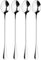 Tala Performance Stainless Steel Latte Spoons, Premium 4 Piece Set, Ideal Quality Stainless Steel with Mirror Polish Finish, Dishwasher Safe, Metallic Silver