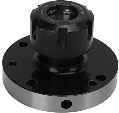 Fyearfly ER25 Collet Chuck Holder, 80mm Diameter, 0.005 Accuracy, Carbon Steel, For Lathe & Milling Machine
