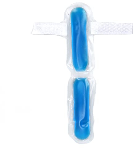 Kalt Warm Kompresse Gel,8 cm Wiederverwendbar Coolpack Kühlpads für Finger und Zehen,Gel-Kühlpack Schutzhülle mit Gummiband zum Schutz und sicherem Halt