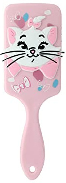 DISNEY ANIMALS – Spazzola Districante 3D per Capelli Aristogatti Marie – Tutti i Tipi di Capelli – Districatura Delicata – Manico Antiscivolo – Accessorio Formato da Viaggio – Bambini, Adulti