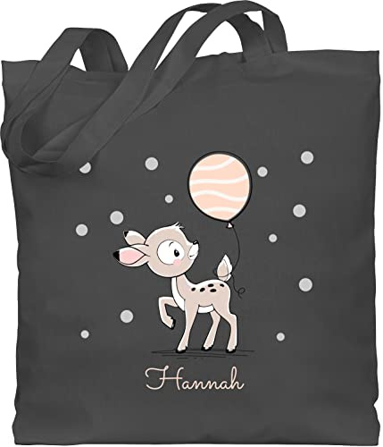 Geschenk mit Namen personalisiert by Shirtracer - Baumwolltasche - Tiere - Süßes Reh Rehkitz