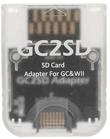 Adattatore per Scheda di Memoria Micro GC2SD, Lettore di Schede per Console di Gioco Sostitutivo per GC (Trasparente)