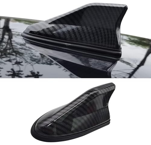 cerfioo Lot de 1 antenne en forme d'aileron de requin, récepteur de signal de voiture, décoration de toit de voiture, accessoires automobiles universels, pour la plupart des voitures, camions et