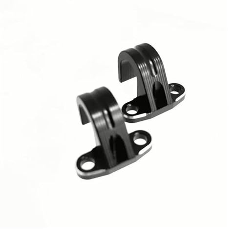 HUIWOR Attache de Durite de Frein Moto pour Ya&MAHA YZ 80 85 125 125X 250 250X 250F 250FX 400 426F 450F 450FX TTR250 Ligne de Frein arrière Tuyau Guide de câble Pince(Le Noir)
