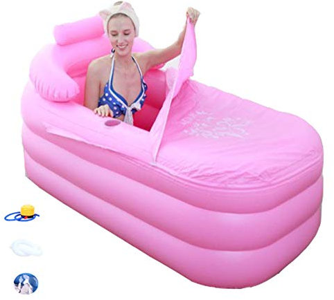 Baignoire gonflable portable, baignoire gonflable pliable en PVC pour adulte, baignoire gonflable antidérapante, baignoire chaude pour spa, piscine gonflable autoportante facile à gonfler et à utili