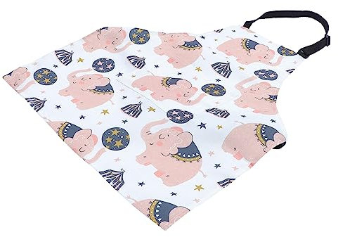 Alipis 1stk Schürze Mit Animal-print Backen Lätzchen Kittel Kleinkinder Malen Schürzen Malschürze Kochschürze Kinderschürze Wasserdichte Schürze Weiß Polyester