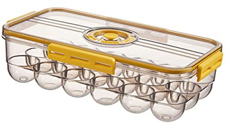 Angoily Boîte à Œufs Empilable Plateau De Rangement Pour Œufs à Compartiments Réutilisable Avec Plateau Tournant