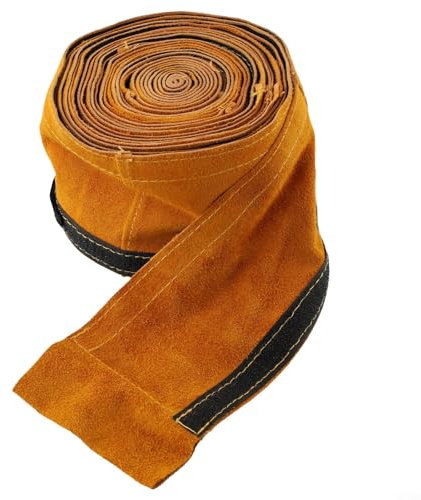 Manguitos de cuero para cables de soldadura TIG, proporcionan protección esencial (7 m)