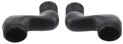 BiaoTeng Adaptador Grifo Ducha 1/2 3/4 Latón, 2 Piezas Negra Excentricas Grifo Ducha Ajustable 42 mm