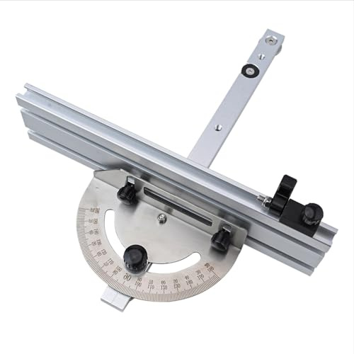 Winkelanschlag Für Tischkreissäge,Schiebeschlitten Für Tischkreissäge,Gehrungslehre Für Tischkreissäge,415 Mm t-Schiene,Mit Winkelanschlag Und Anschlagschiene,Für Die Holzbearbeitung Etc.