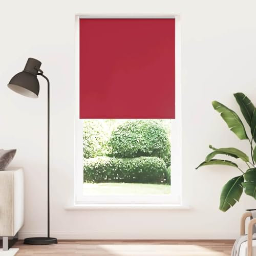Pangshiyuan Verdunkelungsrollo Rot 100x230cm Stoffbreite 95,7 cm Polyester,jiangboyue-4011856