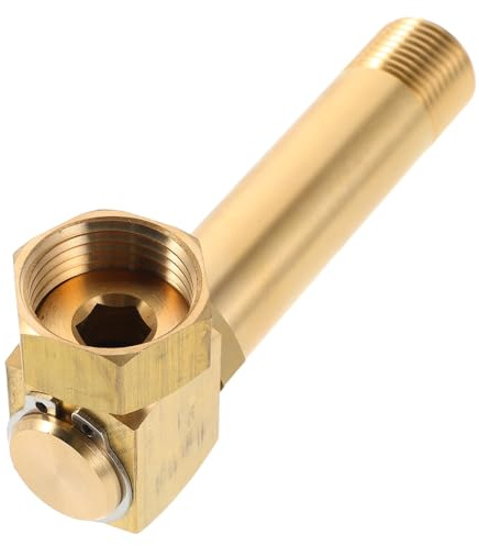 Kisangel Schwenkadapter für Gartenschläuche, Ersatzteil für Schlauchwagen, Flexibles Schwenkstück für einfache Verbindung, Reparatur und Wartung, Gold, 10,6 x 4,3 x 2,5 cm