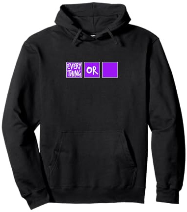 Gráfico Morado de Purple Or Nothing Sudadera con Capucha