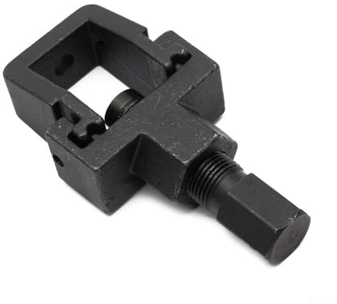 Motorcycle Chain Breaker and Riveter Tool for DID Heavy Duty Roller Chains, Carbon Steel Construction with 11x5.7x3.5cm Size for Motorcycle