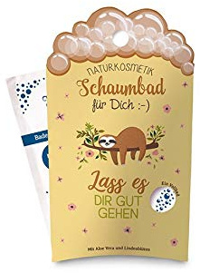 Schaumbad 40 ml Lass es Dir gut gehen: Naturkosmetik. Mit Aloe Vera und Lindenblüten