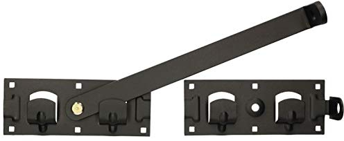 KOTARBAU® Doppeltorüberwurf Links Rechts Baubeschlag Gartendoppeltor-Überwurf Bolzenriegel Torriegel Torverschluss Schlagladenüberwurf Torverrieglung