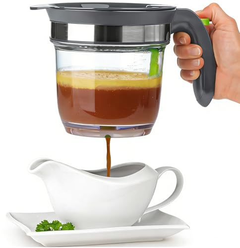 Ivyone Séparateur de graisse résistant à la chaleur 4 tasses sans BPA