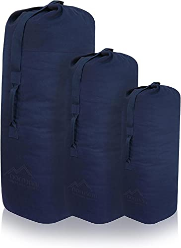 normani US Canvas-Baumwolle Seesack Duffle Bag Classic Sea Farbe Dunkelblau Größe 95 x 50 cm