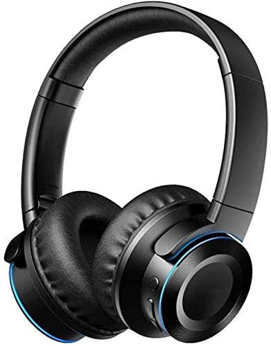 NCRD Cuffie Wireless on-Ear, Cuffie Bluetooth 5.0 con Microfono/Cuffie Senza Fili per Basso, Goditi la Tua Musica Preferita o Giochi, Spiaggia, all'aperto, Palestra o Qualsiasi Cosa