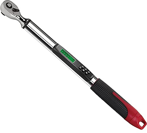 ACDelco ARM317-4A 1/2 Angle Digital Torque Wrench (6.8-135 Nm) with Buzzer, Vibration, Flash Notification, Steel Protective Case & ISO 6789 Standard Certificate of Calibration