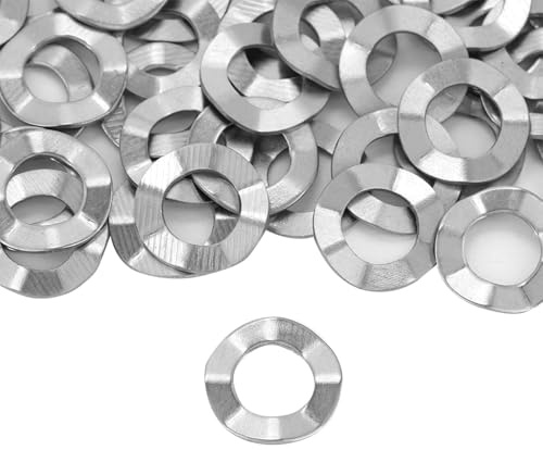 Rondella Ondulata Elastica Acciaio Inossidabile Antivibrazione per Fissaggio M8 Confezione 50 Pezzi Accessori di Fissaggio Rondelle Antivibrazione M8 Acciaio Inossidabile