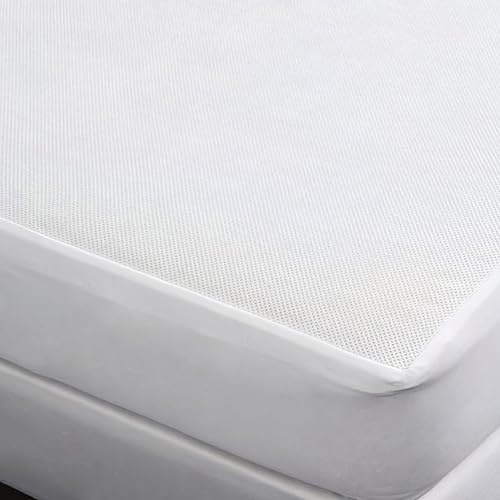 Linens Limited - Three Quarter Mattress Protector, Anti Allergy Mattress Cover, Snug Fit, Soft and Luxurious, Durable Polypropylene, Easy Care