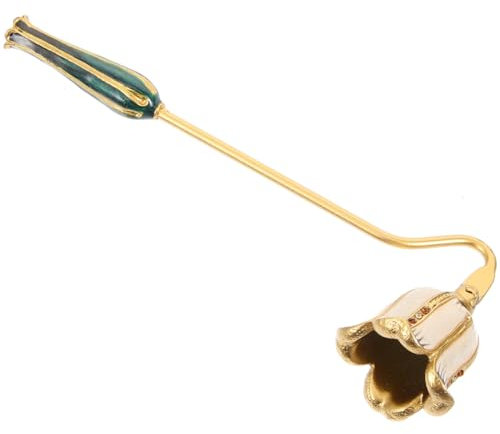 Cabilock Cubierta De Vela Esmaltada Extintor De Vela Retro Apagavelas Vintage Apagavelas Antiguo Accesorio para Apagar Velas Cortadora De Velas Extintor De Mecha Delicado Metal