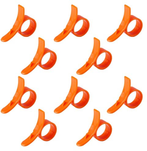 10 Stück Orangenschäler, Dicker Ring Zitrusschalen-Entferner Runder Zitronenschneider Gemüse und Obstöffner Küchenhelfer Kochwerkzeuge