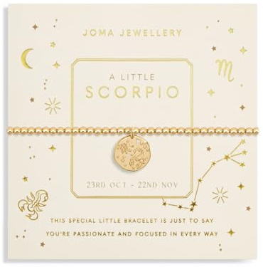 Joma Jewellery STAR SIGN A LITTLE SCORPIO Gold Plated Bracelet in 17.5 cm stretch