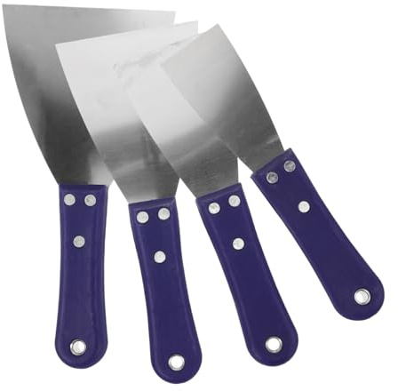 KITANDOVE 4pezzi Spatole Inossidabile Per Ristrutturazione e Utensili Per Applicare Stucco e Riparazioni e