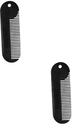 CANIGHT 2 Stück Bartkamm Aus Zinklegierung Für Herren Robustes Haarstyling-werkzeug Kompakt Und Tragbar Für Die Bartformung Und -pflege