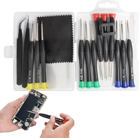 Uhngw Set di cacciaviti magnetici di precisione, set di cacciaviti magnetici piccoli,16 cacciaviti magnetici piccoli | Set di cacciaviti Kit di punte per strumenti di riparazione, Kit di strumenti per