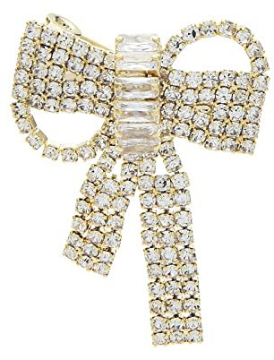 Bring Them Home Anstecknadel, Brosche, Abzeichen, Brautbroschen, Strass-Schleifenbroschen for Frauen, kleine funkelnde Schleifenanzüge, Hemdkragenbrosche, Kragennadeln