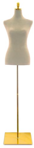 Bituxx Damenbüste Schneiderpuppe Schaufensterpuppe Torso Angezogen Mannequin Büste (Beige)