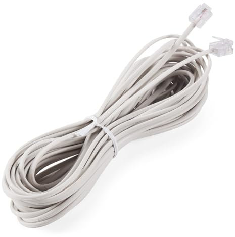Qusedwey 1pcs 10m RJ11 Telefono Cable De Extension Conector