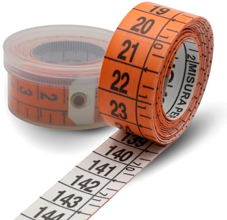TECHZOCO Metro per cucito, metro da sarto, nastro di misurazione professionale, con doppia graduazione, nastro sartoriale, con scatola di immagazzinaggio, lunghezza 1,5 metri