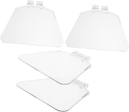 Homoyoyo 4stücke Teiliges Transparentes Schutzschild Aus Kunststoff Für Schleifbock Einfache Und Werkzeugfreie Montage Universeller Spritzschutz Zum Schutz Vor Schleifstaub Und Splittern St