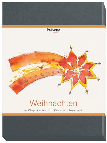 Weihnachten: 10 Faltkarten mit Umschlägen von Jens Wolf