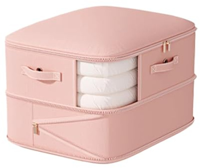 Organisateur Autocompressible - Organisateur De Stockage Par Compression | Sac De Rangement Zippé Économiseur D'espace Double Couche Pour Matelas Oreiller Couette Literie Maison