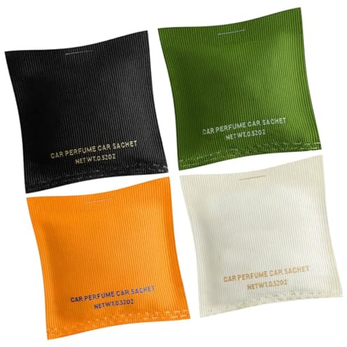 HOLIDYOYO 4pezzi Sacchetti Profumati Per Auto e Armadi Deodorante Naturale Base Vegetale Fragranze Durature Per Cassetti e Spazi Sacchetti Stile Provenza Muffa e Odori Colori Raffinati
