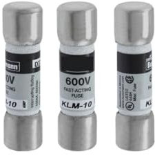FBPQRCONS Fusibile di potenza fotovoltaica KLM 1/10-30A 600V 10x30mm Tubolare (KLM-1/4)